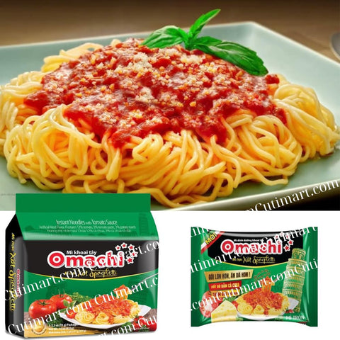 Omachi Instant Noodles - Spaghetti Flavor  (Mì Omachi Xốt Spaghetti) - 3.2 oz