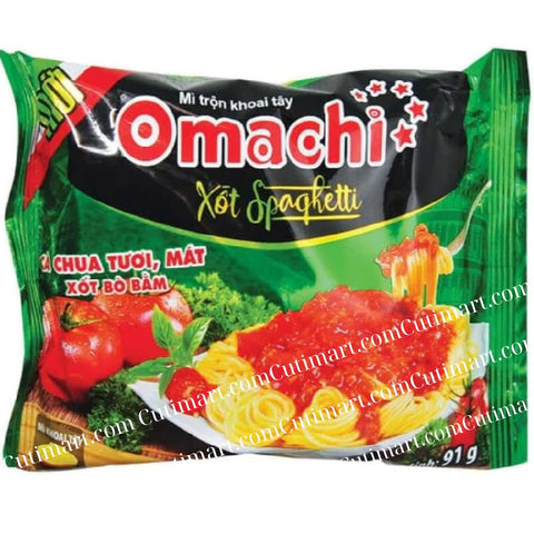 Omachi Instant Noodles - Spaghetti Flavor  (Mì Omachi Xốt Spaghetti) - 3.2 oz