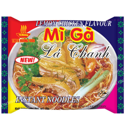 Vi Huong Lemon Chicken Flavor (Mì Gà Lá Chanh) - Pack 10