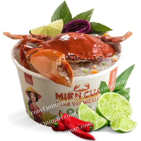 SIMPLY FOOD Instant Crab Glass Noodles (Miến Cua) - Pack 9