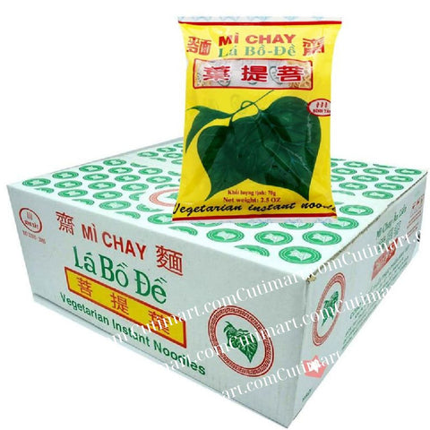 Binh Tay La Bo De Vegetarian Instant Noodles (Mì Chay Lá Bồ Đề) - Pack 10