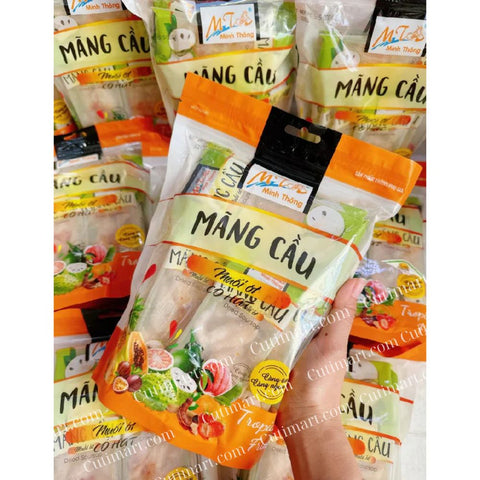 Minh Thong Dried Soursop Fruit Snacks with Chili (Mãng Cầu Sấy Muối Ớt) 500Gr