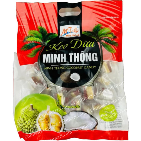Minh Thong Salted Coffee Coconut Candy (Kẹo Dừa Cà Phê Muối) - 17.64 Oz