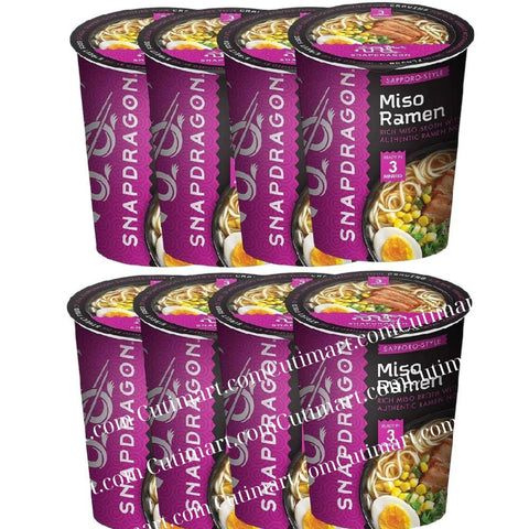 Snapdragon Miso Ramen Cups - 2.2 oz (Pack 8)