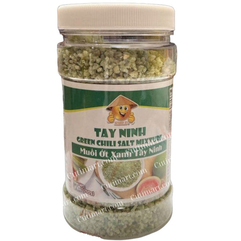 Smile Brand Green Chili Salt (Muối Ớt Xanh Tây Ninh) - 8.8oz