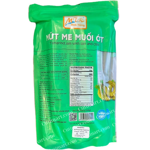 Minh Thong Dried Tamarind Fruit Snacks With Chili (Mứt Me Muối Ớt) - 17.6 Oz