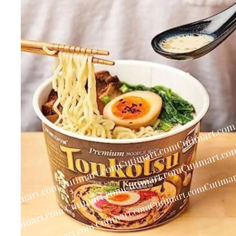 Nongshim Tonkotsu Ramen Bowls Black Garlic Oil 3.56 oz -nPack6