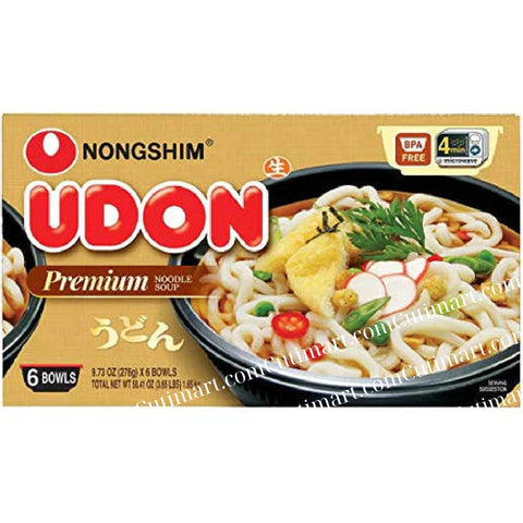 Nongshim Udon Noodle Soup Bowl, 9.73 Ounce-Pack 6