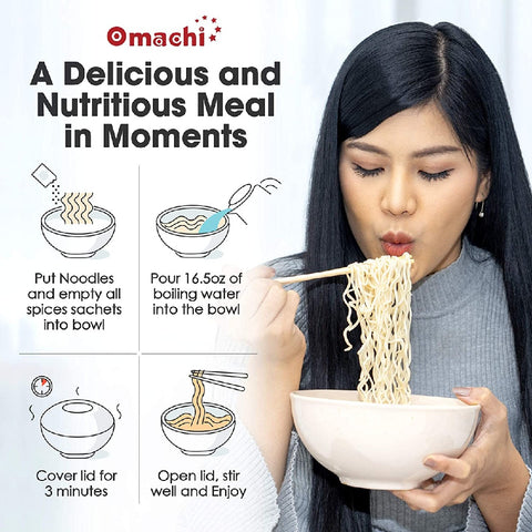 Omachi Instant Noodles-Braised Pork Rib Flavor (Mì Omachi Sườn Hầm Ngũ Quả)- 2.7 oz