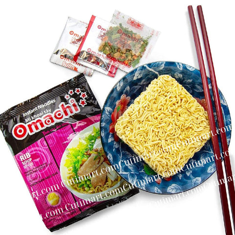 Omachi Instant Noodles-Braised Pork Rib Flavor (Mì Omachi Sườn Hầm Ngũ Quả)- 2.7 oz