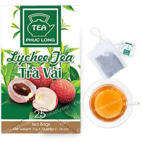 Phuc Long Lychee Tea (Trà Vải) Tea Bags 50g