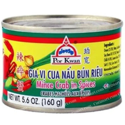 Por Kwan Mince Crab In Spices (Gia Vị Cua Nấu Bún Riêu) 5.6 oz
