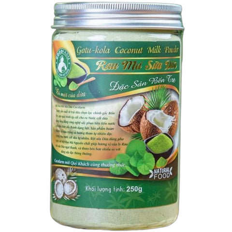 Cocofarm Gotu-Kola Coconut Milk Powder (Rau Má Sữa Dừa) - 8.82 Oz