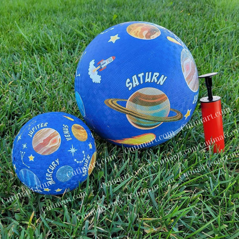 Rubber Playground Balls 8.5 inch and 5 inch Solar System Design (Banh 8.5 & 5 Inch Hệ Hành Tinh)