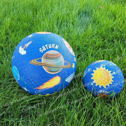 Rubber Playground Balls 8.5 inch and 5 inch Solar System Design (Banh 8.5 & 5 Inch Hệ Hành Tinh)