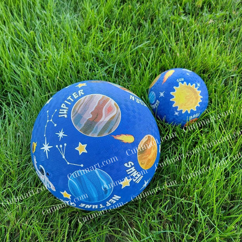 Rubber Playground Balls 8.5 inch and 5 inch Solar System Design (Banh 8.5 & 5 Inch Hệ Hành Tinh)