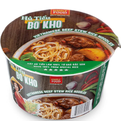 SIMPLY FOOD Beef Stew Rice Noodles (Hủ Tiếu Bò Kho) - Pack9