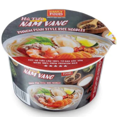SIMPLY FOOD Instant Phnom Penh Rice Noodles (Hủ Tiếu Nam Vang) - Pack9