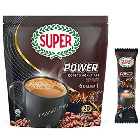 SUPER Power 6in1 Tongkat Ali Ginseng Dan Misai Kucing - 20 sachet