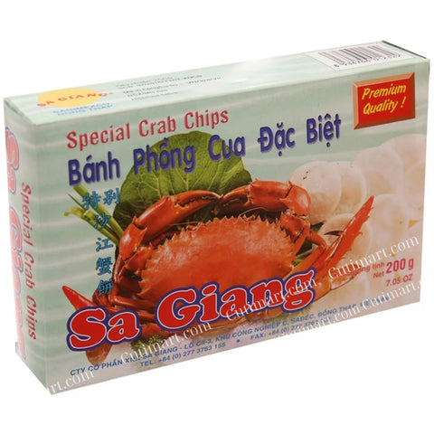 Sa Giang Special Crab Chips (Bánh Phồng Cua) - 7.05 Oz