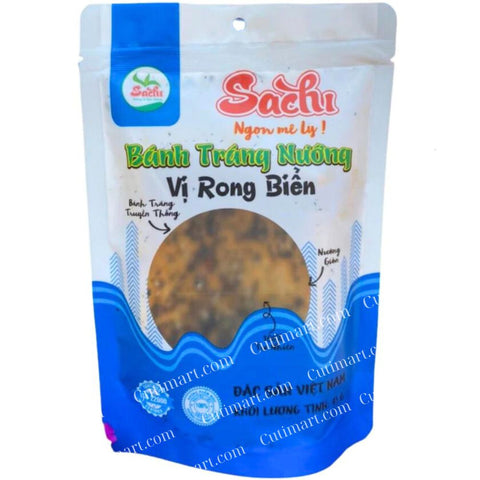 Sachi Grilled Rice Paper With Seaweed Flavor (Bánh Tráng Nướng Vị Rong Biển) - 1.59 Oz