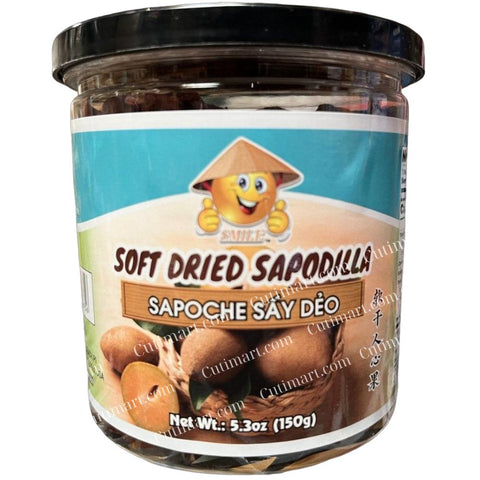 Smile Brand Soft Dried Sapoche / Sapodilla (Sapoche Sấy Dẻo) - 5.3oz