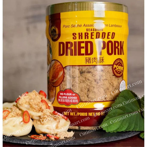 Shredded Dried Pork, Made with Whole Pork, Product of USA (16 oz)