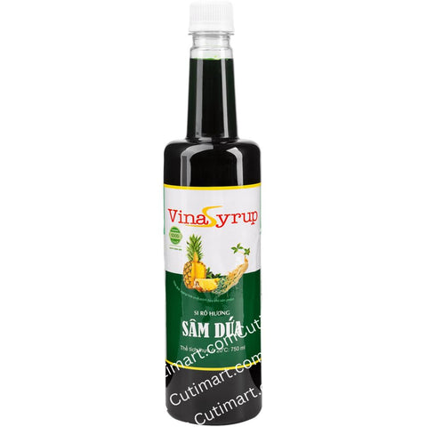 VinaSyrup Pandan Gingseng Syrup (Si Rô Hương Sâm Dứa) - 750ml