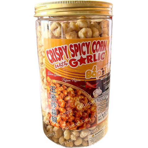 Smile Brand Black Chili Garlic Fried Corn (Bắp Rang Tỏi Ớt) - 8.4 oz