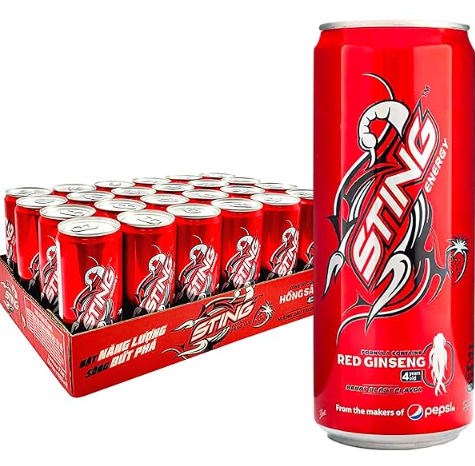 Sting Energy Drink, Strawberry, Nuoc Tang Luc Sting