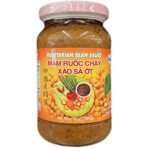 Stir-fried Vegetarian Bean Sauce (Mắm Ruốc Chay Xào Sả Ớt) 16oz