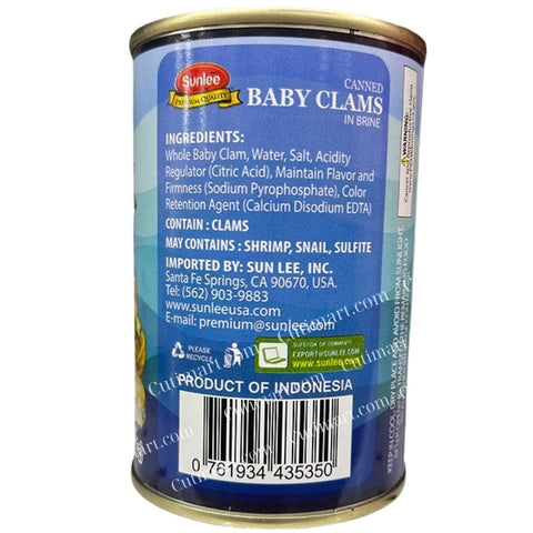 Sunlee Canned Baby Clams (Hến) - 10 oz