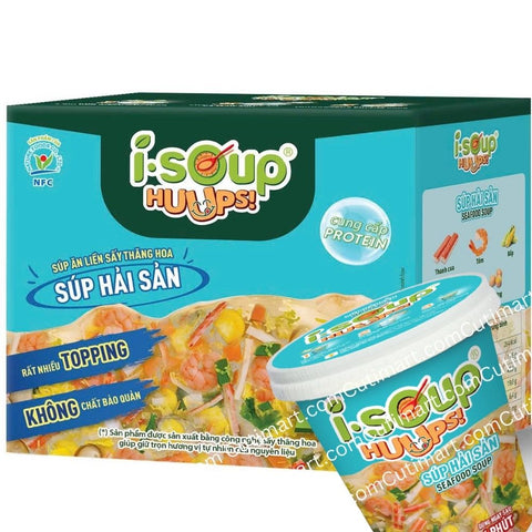 I-Soup Huups Seafood Soup Freeze Dried Instant Soup (Súp Hải Sản) - 40g / 1.41oz