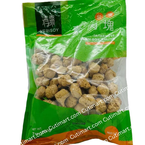 Verisoy Taiwanese Vegan Soy Chunk (Thịt Cục Chay) - 7oz