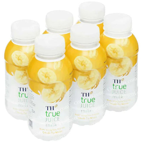 TH True Banana Juice Milk from Natural Banana - Pack 6