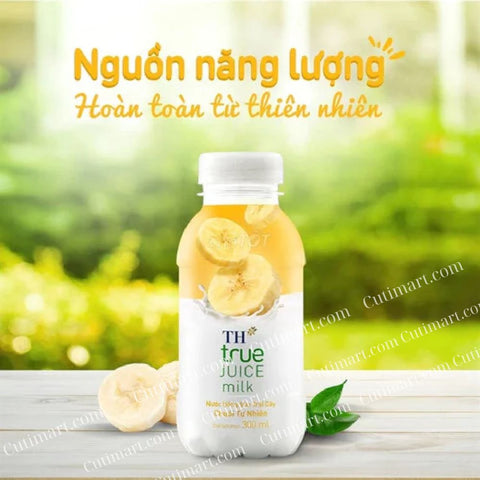 TH True Banana Juice Milk from Natural Banana - Pack 6