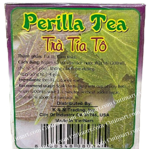 Swordfish Brand Perilla Tea Bags (Trà Tía Tô) - 25 bags