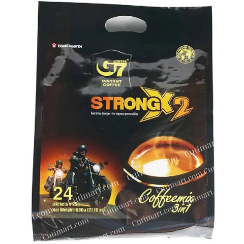 TRUNG NGUYEN G7 3-IN-1 STRONG X2 Instant Coffee (24 Sticks/Bag)