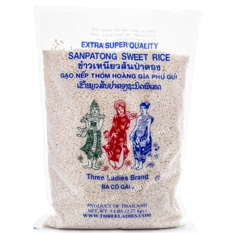 Three Ladies Brand Sweet Rice (Nếp Ba Cô Gái) - 5 lbs