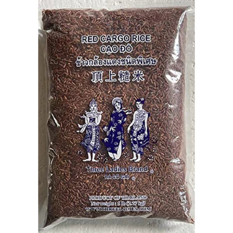 Three ladies Brand Red Cargo Rice (Gạo Đỏ Ba Cô Gái) 5 Lbs