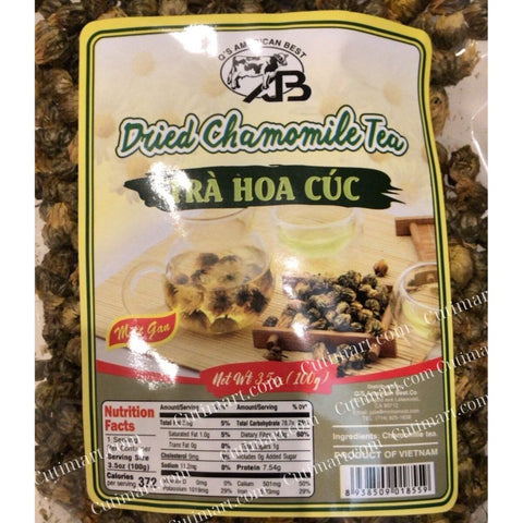 Q'S American Best Dried Chamomile Tea (Trà Hoa Cúc) - 3.53 Oz