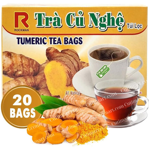 Turmeric Tea Bags (Trà Nghệ) - 20 Bags - 40g
