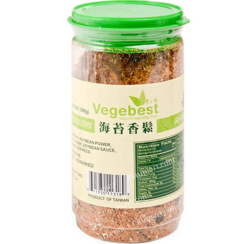 Vegebest Textured Soy Protein Strips-Seaweed (Chà Bông Chay Rong Biển) - 10.5 Oz