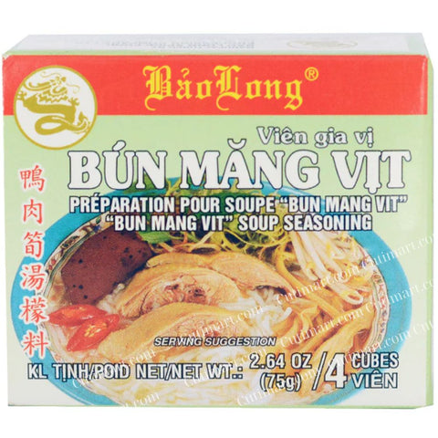 Bao Long Bun Mang Vit Soup Seasoning (Viên Gia Vị Bún Măng Vịt) - 2.64 Oz