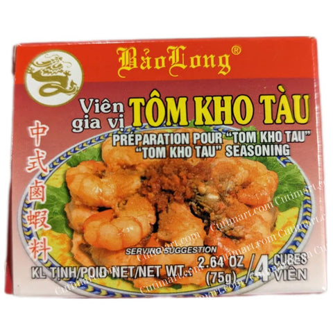 Bao Long Tom Kho Tau Seasoning (Viên Gia Vị Tôm Kho Tàu) - 2.64 Oz