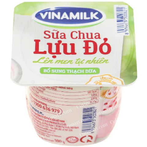 Vinamilk Pomegranate Less Sugar Collagen Yogurt (Sữa Chua Vinamilk Lựu Đỏ Ít Đường Collagen) - 400g