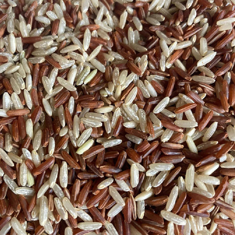 Whole Grain Jasmine Rice Red & Brown Blend (Gạo Lức Đỏ & Nâu) 5 Lbs