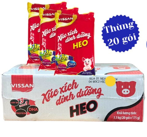 Vissan Sausage (Xúc Xích Dinh Dưỡng Heo Vissan) - 175g