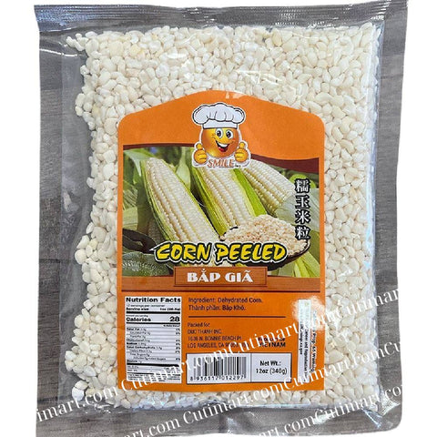 Duc Thanh Dried Broken Maize Ear / Corn Peeled (Bắp Giã) - 12oz