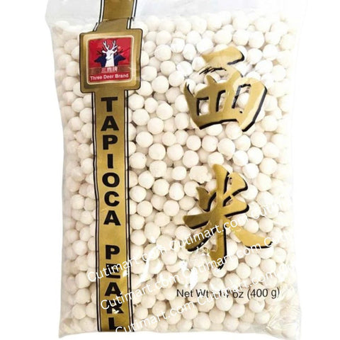 Three Deer Brand Tapioca Pearls Large (Bột Báng Lớn) - 14 oz